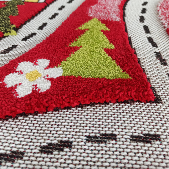 Sensoryczny dywan dziecięcy Color Kids 02- Czerwony