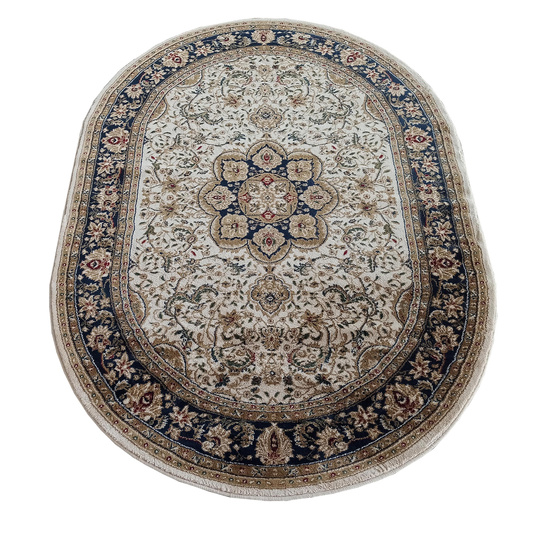 Dywan ekskluzywny kremowy Kashmir New 03 owalny