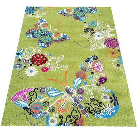 Dywan dziecięcy Papilio Diamond 114 Motyle - Zielony