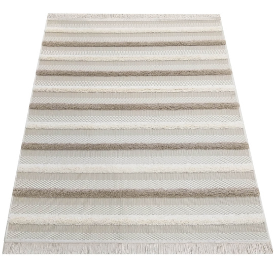 Nowoczesny dywan sznurkowy OUTDOOR- MATRIX 03- piaskowy beż