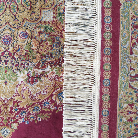 Wytworny dywan Qum Silk 01- bordowy