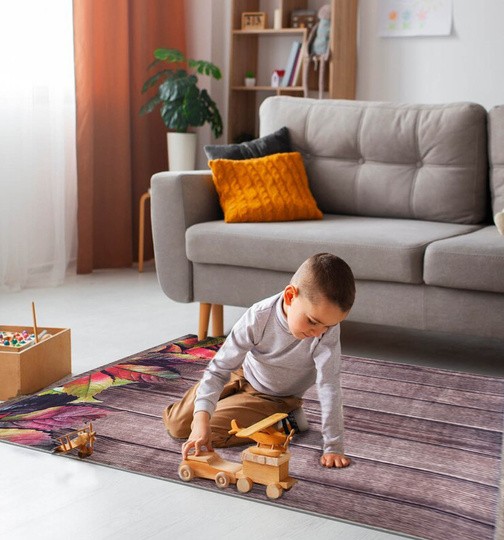 Dywan antypoślizgowy Heos New 106 - liście