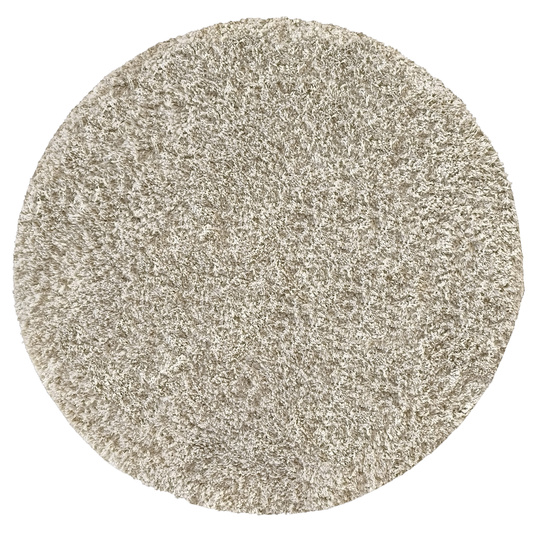 Dywan okrągły Kayoom - typu Shaggy nowoczesny, mięciutki - ecru
