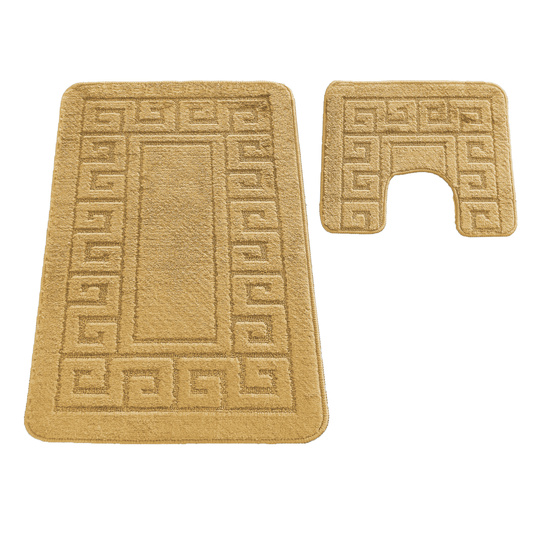 Komplet łazienkowy z wycięciem pod toaletę Montenegro GRECKI - Safron