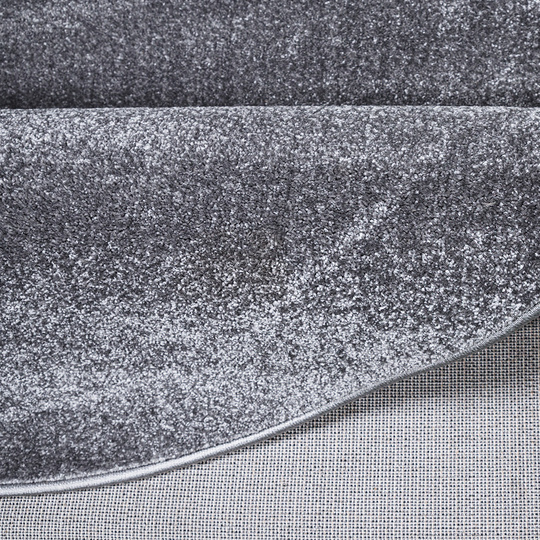 Dywan Premium koło jednolity szary