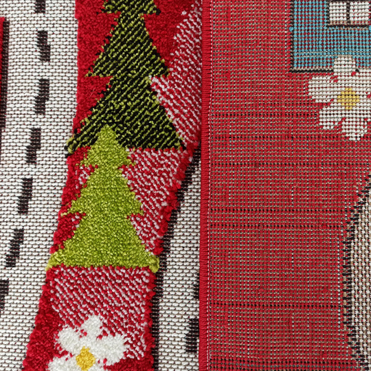 Sensoryczny dywan dziecięcy Color Kids 02- Czerwony