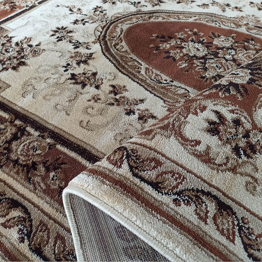 Chodnik Kashmir New 04 - brązowy - szerokość od 60 cm do 100 cm