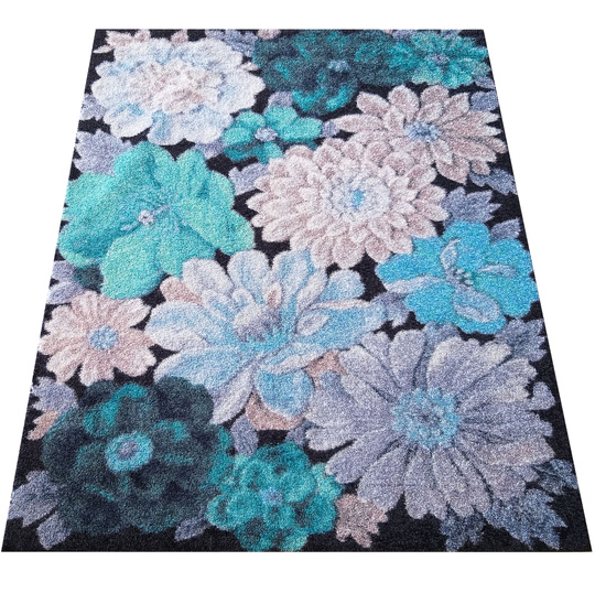 Dywan nowoczesny Argentum 11 - turkusowe kwiaty