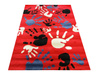 Dywan dla dziecka Smyk czerwony - rączki 