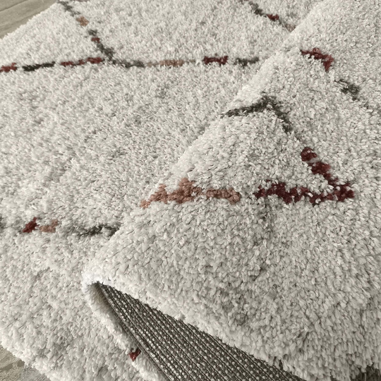 Dywan nowoczesny mięciutki Santo 04 - typu Shaggy - ecru