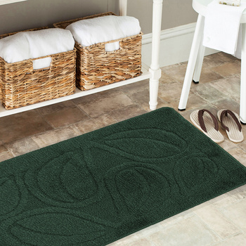 Komplet łazienkowy z wycięciem pod toaletę Montenegro Natura- ciemna zieleń