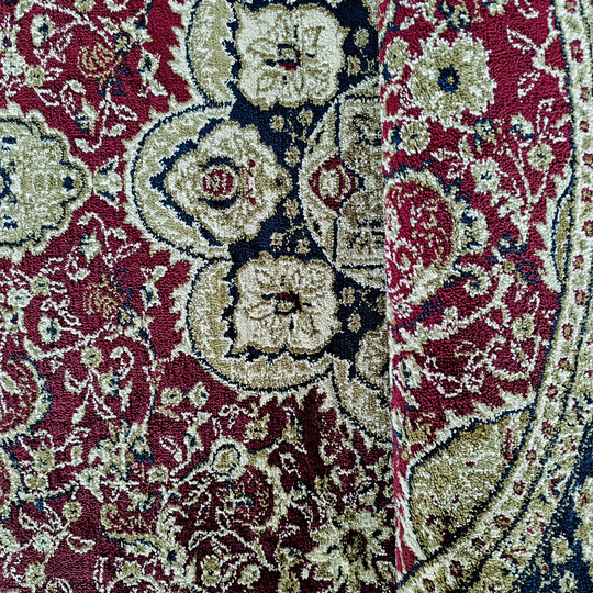 Dywan ekskluzywny czerwony Kashmir New 03 owalny