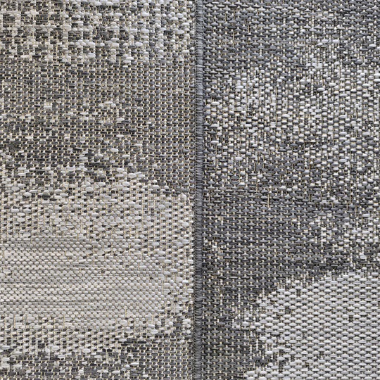 Nowoczesny dywan sznurkowy OUTDOOR dwustronny MODERN 10 Szary