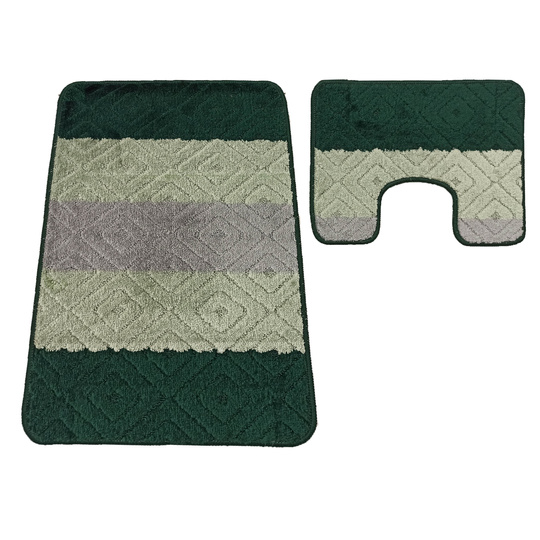 Komplet łazienkowy z wycięciem pod toaletę Montenegro KLEO - zielony