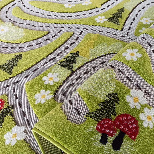 Sensoryczny dywan dziecięcy Color Kids 02- Zielony