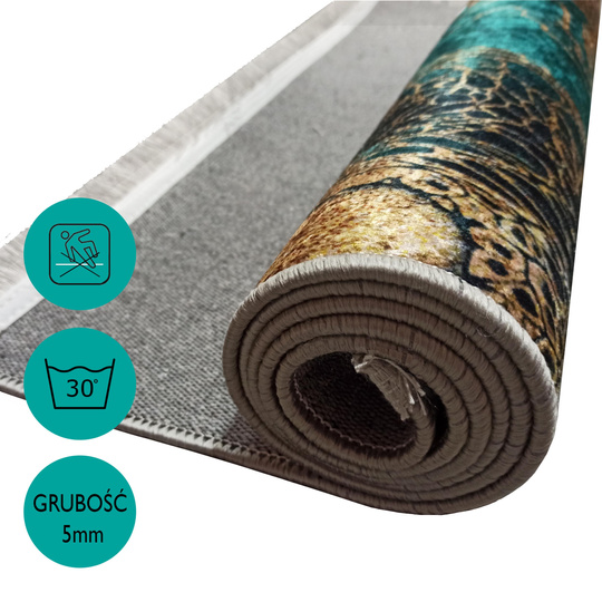 Dywan antypoślizgowy Heos New 111 - niebieski