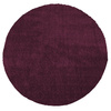 Dywan okrągły Kayoom - typu Shaggy nowoczesny, mięciutki - aubergine