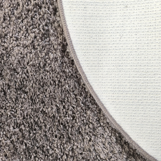 Dywan okrągły Kayoom - typu Shaggy nowoczesny, mięciutki - latte