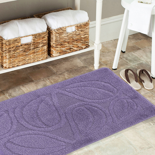 Komplet łazienkowy z wycięciem pod toaletę Montenegro Natura- ciemna Lilia