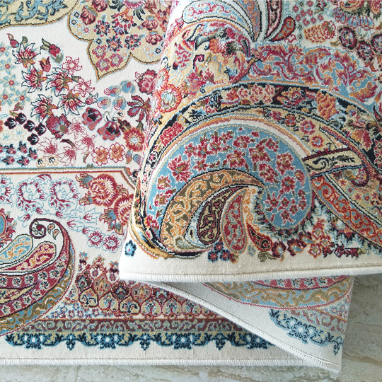 Kunsztowny dywan turecki- PERS- 10- kremowy