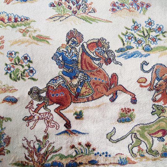 Wytworny dywan Qum Silk 10- kremowy