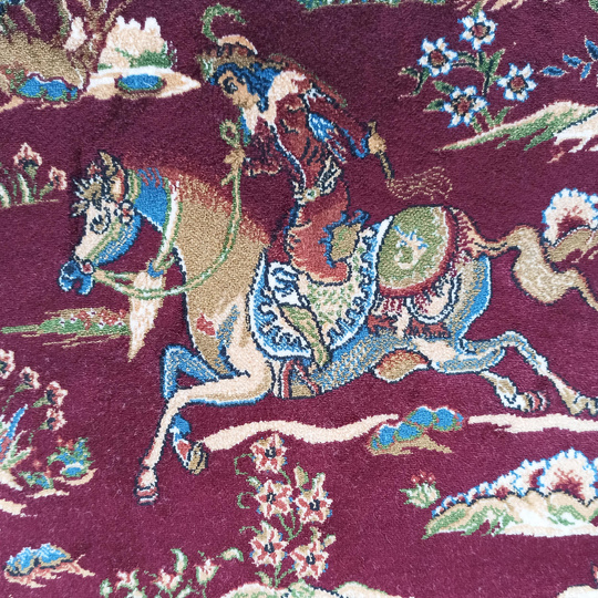 Wytworny dywan Qum Silk 10- bordowy