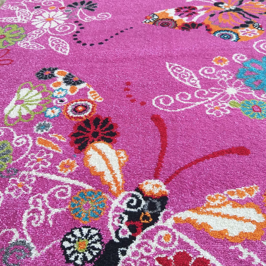 Dywan dla dzieci Diamond 114 Motyle - Różowy