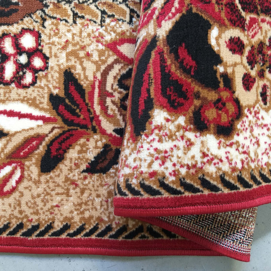 Chodnik BCF Anto 01 - czerwony - szerokość od 60 cm do 150 cm