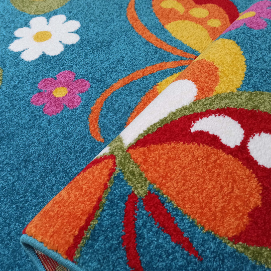 Dywan dziecięcy Diamond 14 Motyle - Niebieski