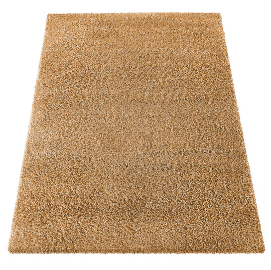 Dywan nowoczesny mięciutki Santo - typu Shaggy - musztardowy