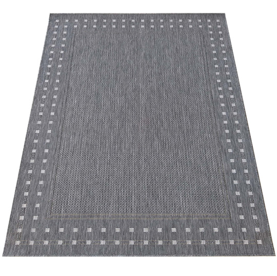 Nowoczesny dywan sznurkowy OUTDOOR PATIO 11 Szary