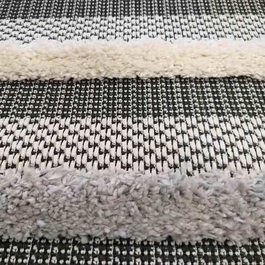 Nowoczesny dywan sznurkowy OUTDOOR- MATRIX 03- Szary