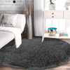 Dywan okrągły Kayoom Soft - typu Shaggy nowoczesny, mięciutki - opal grey