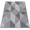 Nowoczesny dywan sznurkowy OUTDOOR dwustronny MODERN 16 Szary
