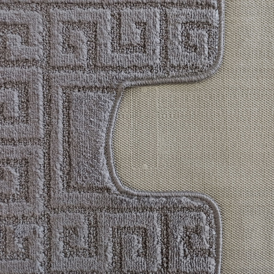 Komplet łazienkowy z wycięciem pod toaletę Montenegro GRECKI- grafitowy