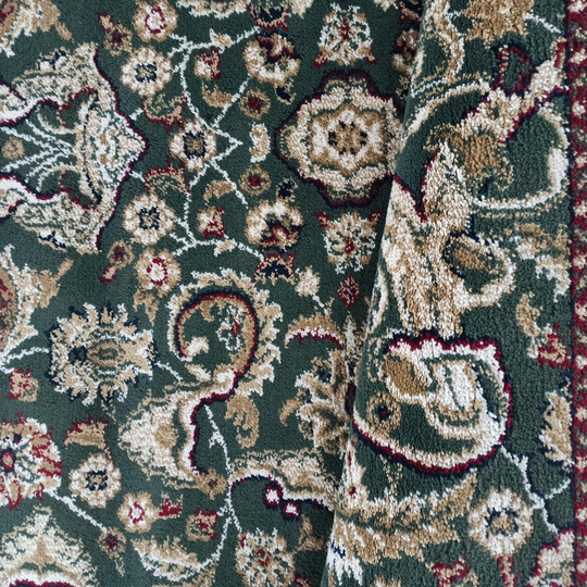 Chodnik Kashmir New 02 - zielony - szerokość od 60 cm do 120 cm