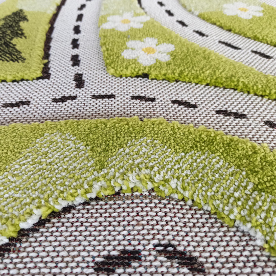 Sensoryczny dywan dziecięcy Color Kids 02- Zielony