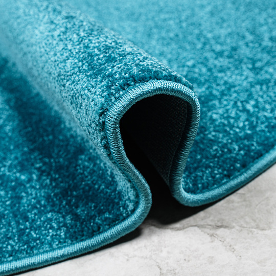 Dywan Premium koło jednolity niebieski