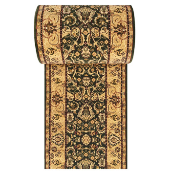 Chodnik Kashmir 02 - zielony - szerokość od 60 cm do 120 cm