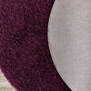 Dywan okrągły Kayoom - typu Shaggy nowoczesny, mięciutki - aubergine
