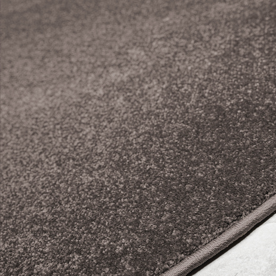 Dywan Premium koło jednolity brązowy