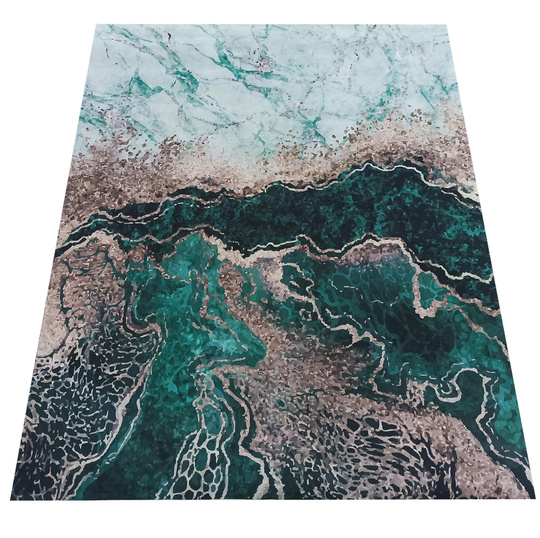 Wycieraczka dywanowa, wewnętrzna, antypoślizgowa Heos New 111 - zielony- 60x100 cm