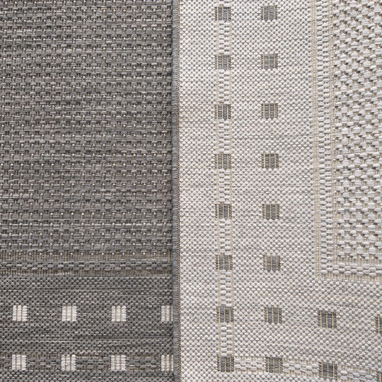 Nowoczesny dywan sznurkowy OUTDOOR PATIO 11 Szary