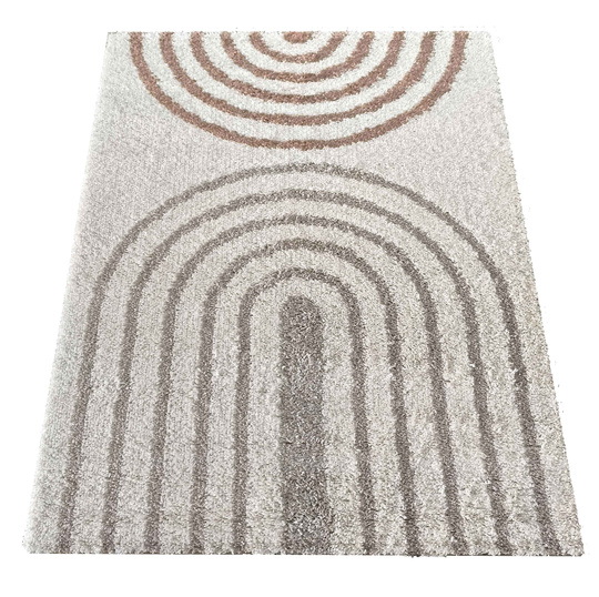 Dywan nowoczesny mięciutki Santo 03 - typu Shaggy - ecru