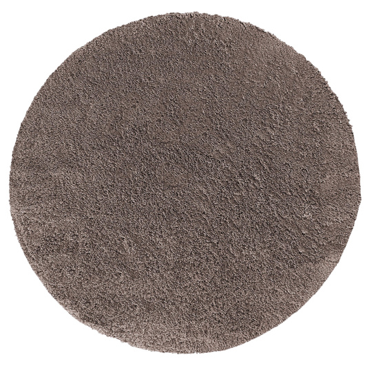 Dywan okrągły Kayoom - typu Shaggy nowoczesny, mięciutki - cappucino
