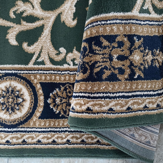 Dywan ekskluzywny zielony Kashmir New 01