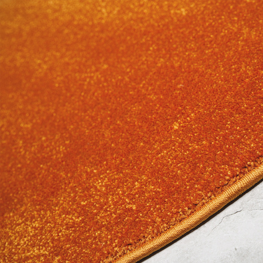 Dywan Premium koło jednolity pomarańczowy