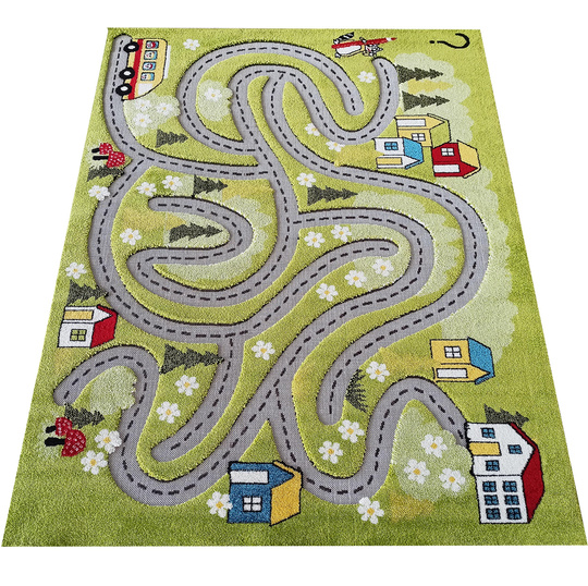 Sensoryczny dywan dziecięcy Color Kids 02- Zielony