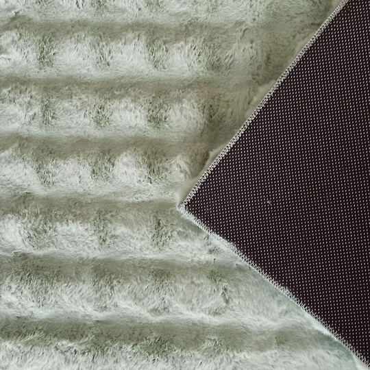 Mięciutki dywan typu rabbit MERLIN 3D- miętowy