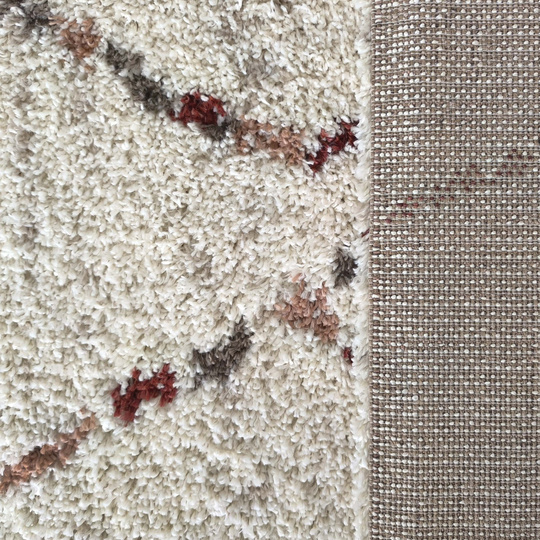 Dywan nowoczesny mięciutki Santo 04 - typu Shaggy - ecru